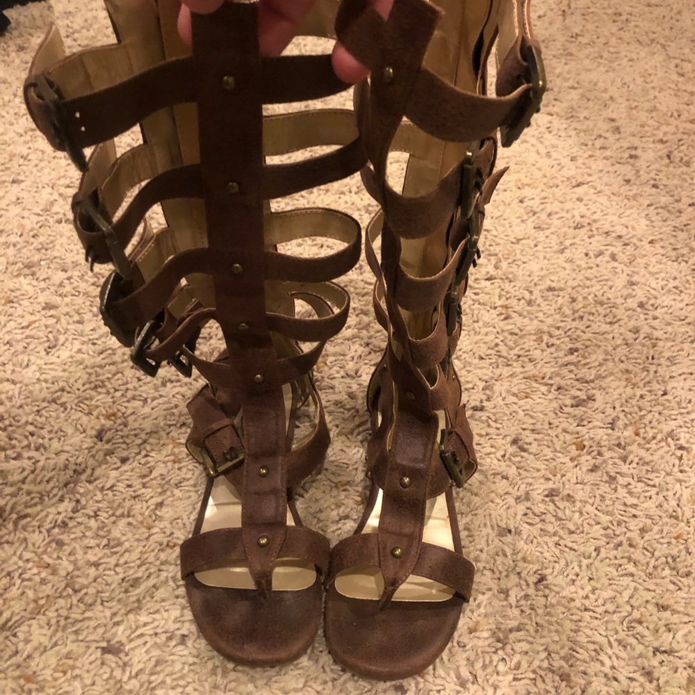 Joyfolie Girls Size 1 “Jayla” Gladiator sandals